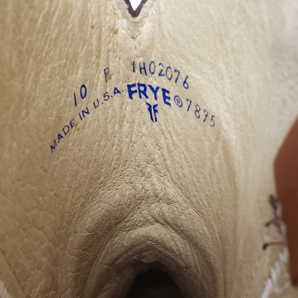 Vintage Frye USA Made Leather Cowboy Boots Size 10 - Picture 2 of 11